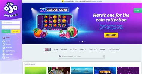 ojo casino login|PlayOJO .